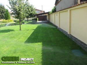 Поливна система в частен двор в гр. Нови Искър