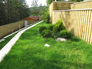 Затревяване с тревни смески на вилен парцел в село Луково