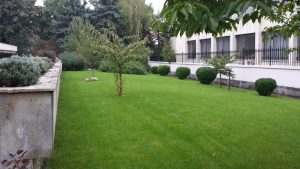 Реконструкция на зелените площи на посослството на Япония