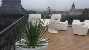 Покривна тераса на Банка ДСК – Централно управление