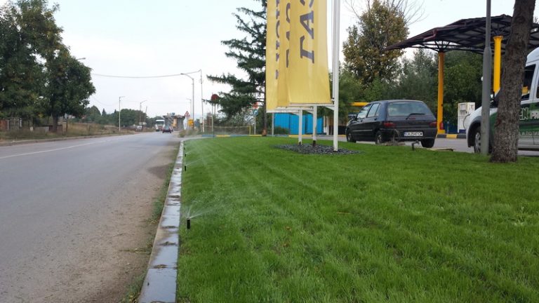 Поливна система на бензиностанция Газпро-М