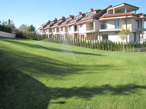 поливна система в резиденция на държавата Катар