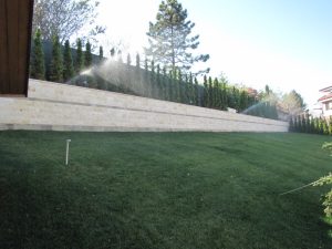 поливна система в резиденция на държавата Катар