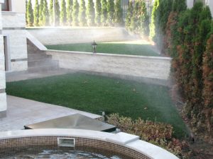 поливна система в резиденция на държавата Катар