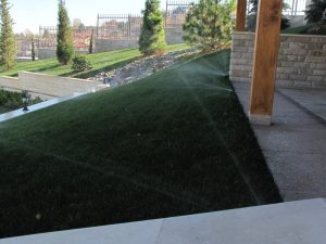 поливна система в резиденция на държавата Катар