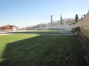 поливна система в резиденция на държавата Катар