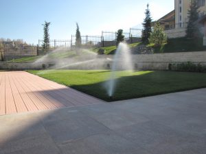 поливна система в резиденция на държавата Катар