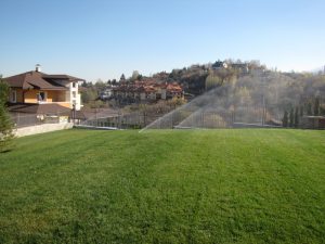 поливна система в резиденция на държавата Катар