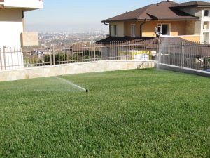 поливна система в резиденция на държавата Катар