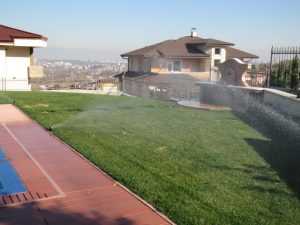 поливна система в резиденция на държавата Катар