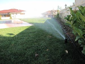 поливна система в резиденция на държавата Катар