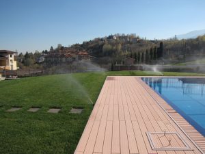 поливна система в резиденция на държавата Катар