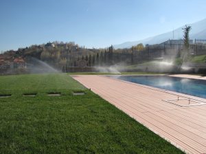 поливна система в резиденция на държавата Катар