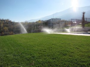 поливна система в резиденция на държавата Катар