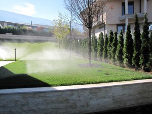 поливна система в резиденция на държавата Катар