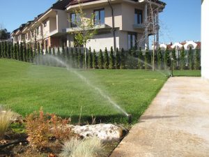 поливна система в резиденция на държавата Катар