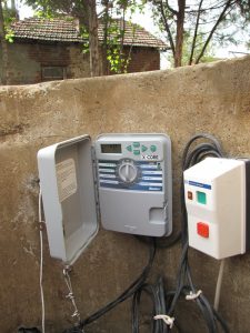 поливна система на двор в София, кв. Обеля