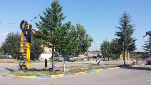 Озеленяване на бензиностанция