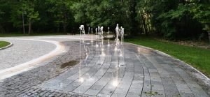 сух фонтан в Западен парк