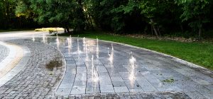 сух фонтан в Западен парк