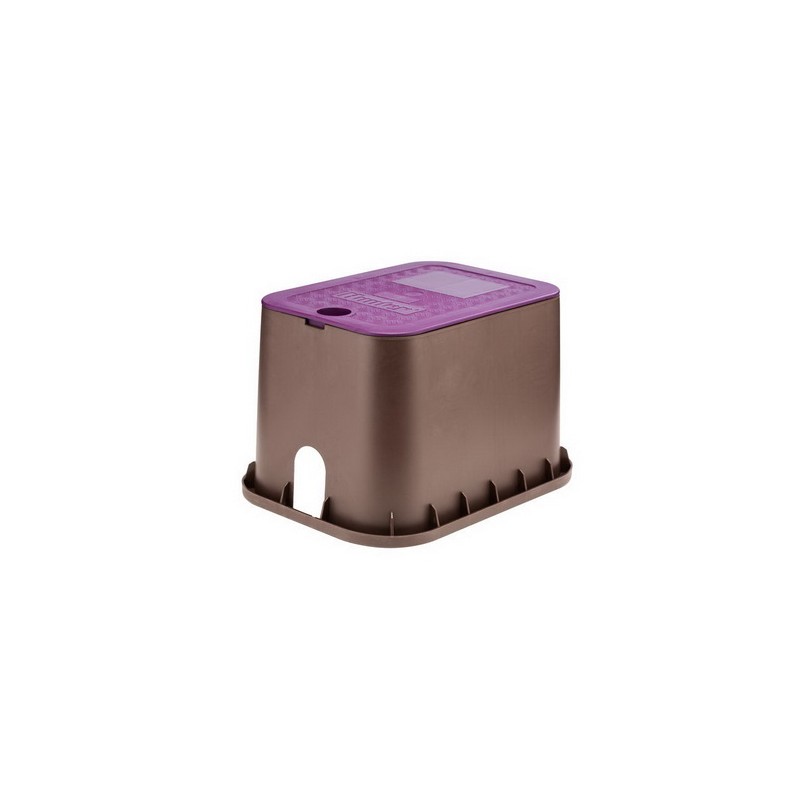 Шахта правоъгълна, мултифункционална, лилав капак