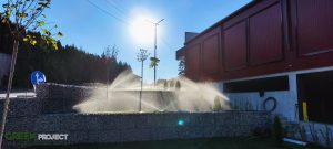 поливна система с разпръсквачи спрей