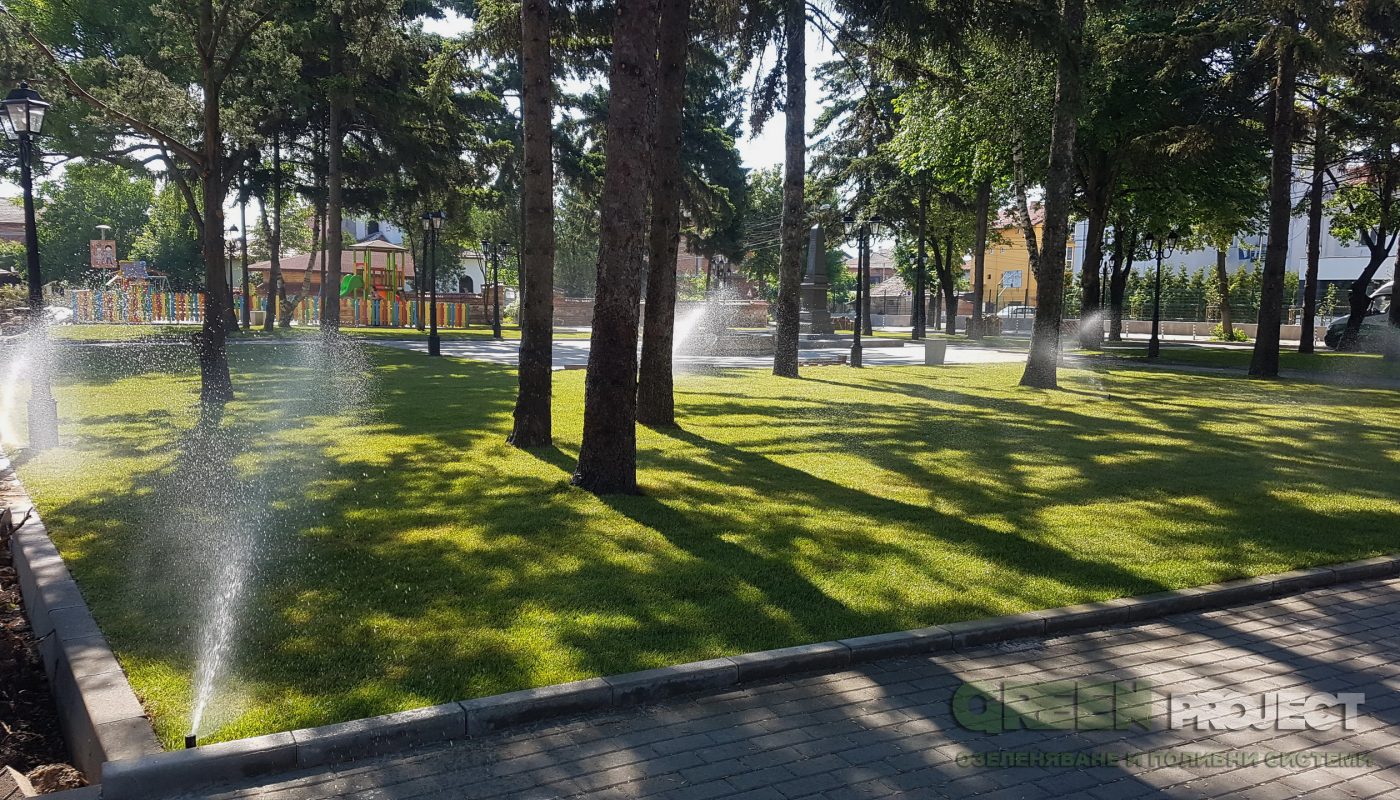 Поливна система на парка в Мрамор
