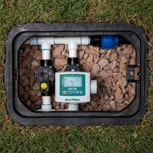 Rain Bird ESP-9V монтиран в клапанна шахта за напояване